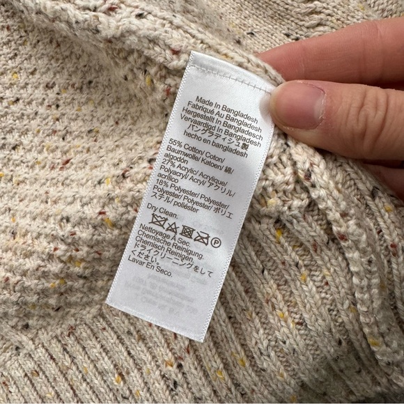 J. Crew Donegal long cable-knit cardigan sweater in Autumnal Neps - Picture 3 of 7